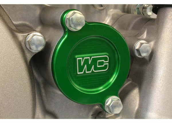 WORKS OIL FILTER COVER GREEN KAW 27-085