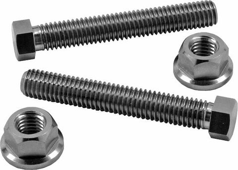 WORKS TI AXLE ADJUSTER BOLTS KTM/HUS 10X50MM/10MM / 10MM/13MM NUTS 70-635