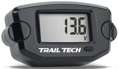TRAIL TECH VOLTAGE METER BLACK 742-V00-BL