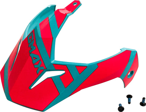 GMAX VISOR W/SCREWS TRAPPER MATTE TEAL/ORANGE GM-11S G011110