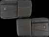 PRO ARMOR REAR DOOR KNEE PADS WITH STORAGE ORANGE STITCHING P144054OR