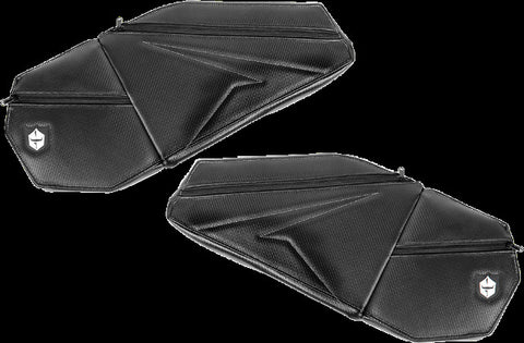 PRO ARMOR FRONT DOOR KNEE PADS WITH STORAGE WHITE STITCHING P P199Y320WH