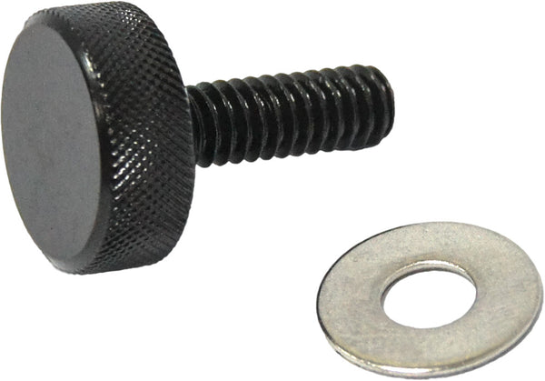 HARDDRIVE KNURLED SEAT KNOB 1/4-20 BRAKE1/4-20 BLACK 05-330BK