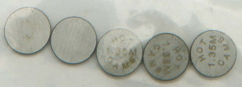 HOT CAMS VALVE SHIMS 7.48X1.35MM 5/PK 5PK748135
