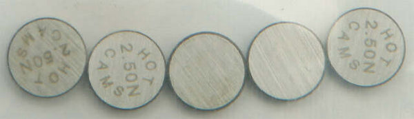 HOT CAMS VALVE SHIMS 7.48X2.50MM 5/PK 5PK748250