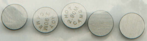 HOT CAMS VALVE SHIMS 7.48X2.90MM 5/PK 5PK748290