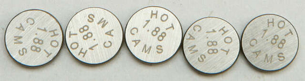 HOT CAMS VALVE SHIMS 8.90X1.88MM 5/PK 5PK890188