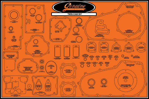 JAMES GASKETS GASKET DISPLAY BOARD 99000-TC96
