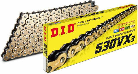 D.I.D CHAIN 530VX3 110L GOLD 530VX3G110ZB