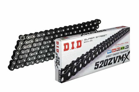 D.I.D SUPER STREET 520ZVMX-120 BLACK/BLACK 520ZVMXB120Z