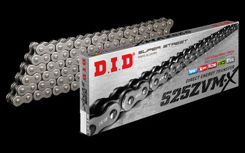 D.I.D SUPER STREET 525ZVMX-100L X-RING CHAIN NATURAL 525ZVMXX100Z