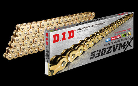 D.I.D SUPER STREET 530ZVMXG-100L X-RING CHAIN GOLD 530ZVMXG100Z