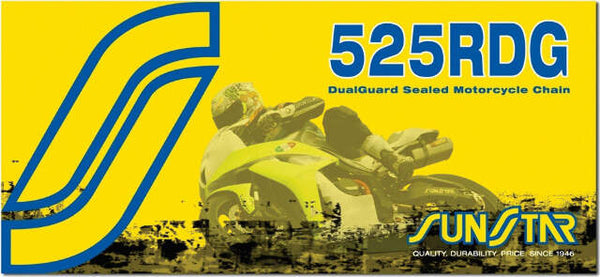 SUNSTAR CHAIN RDG HEAVY DUTY SEALED 525X120 NAT/NAT SS525RDG-120