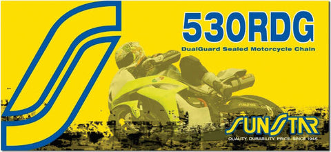 SUNSTAR CHAIN RDG HEAVY DUTY SEALED 530X110 NAT/NAT SS530RDG-110