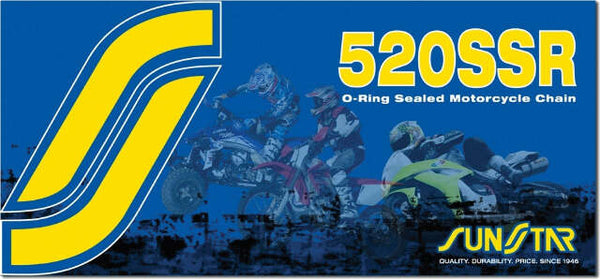 SUNSTAR CHAIN SSR STANDARD SEALED 520X120 NAT/NAT SS520SSR-120