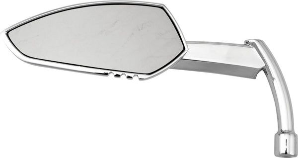 HARDDRIVE APACHE MIRROR W/KNIFE STEM CHROME LEFT M60-6343CL