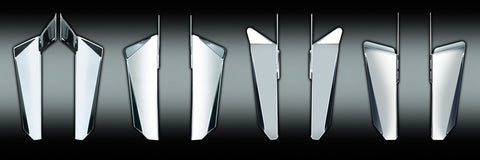 NATIONAL CYCLE SWITCHBLADE CHROME LOWERS CHROME HARDWARE N76605