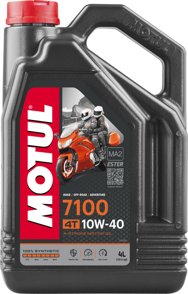 MOTUL 7100 SYNTHETIC OIL 10W40 4-LITER 104092