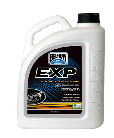 BEL-RAY EXP SYNTHETIC ESTER BLEND 4T ENGINE OIL 15W-50 4L 99130-B4LW