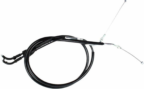 MOTION PRO BLACK VINYL THROTTLE PUSH-PULL CABLE SET 04-0131