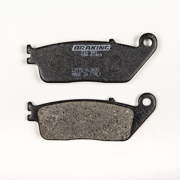 BRAKING BRAKE PAD SET SEMI-METALLIC 716SM1