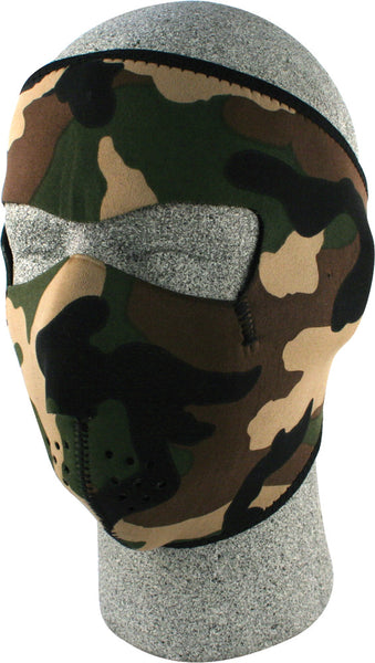 ZAN FULL FACE MASK WOODLAND CAMO WNFM118