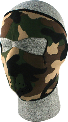 ZAN FULL FACE MASK WOODLAND CAMO WNFM118