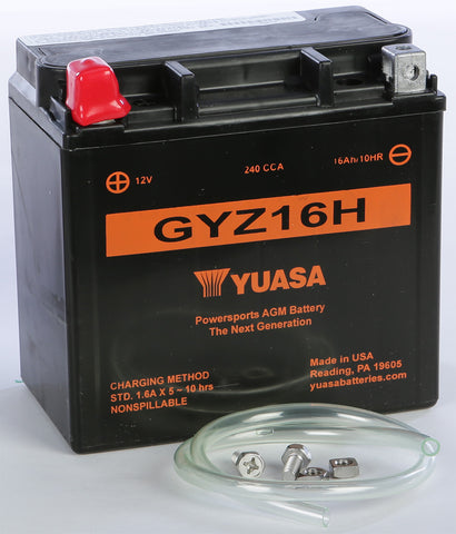 YUASA BATTERY GYZ16H SEALED FACTORY ACTIVATED YUAM716GH
