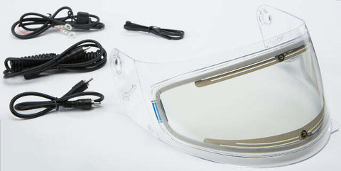 GMAX SHIELD ELECTRIC CLEAR W/CORD HOLES FOR FLIP TINT GM-38/69 G980360