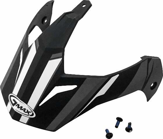 GMAX VISOR VERTICAL MATTE BLACK DARK SILVER W/SCREW GM-11 G011088