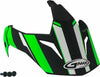 GMAX VISOR W/SCREWS VERTICAL GM-11 BLACK/HI-VIS GREEN G011083