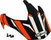 GMAX VISOR W/SCREWS VERTICAL GM-11 BLACK/HI-VIS ORANGE G011085