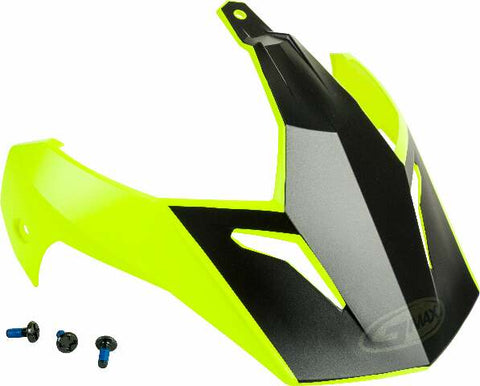 GMAX VISOR W/SCREWS SCUD MATTE HI-VIS/BLACK GM-11 G011099
