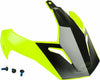 GMAX VISOR W/SCREWS SCUD MATTE HI-VIS/BLACK GM-11 G011099