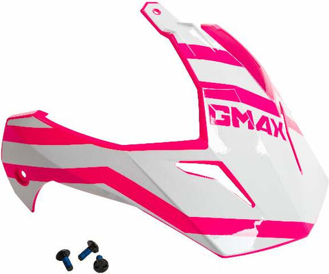 GMAX VISOR W/SCREWS TRAPPER PINK/WHITE/GREY GM-11S G011106