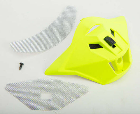 GMAX MOUTH VENT MATTE HI-VIS YELLOW W/SCREWS/SCREEN GM-11 G011075