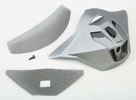 GMAX MOUTH VENT MATTE TITANIUM W/SCREWS/SCREEN GM-11 G011074
