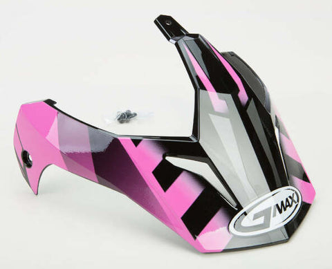 GMAX VISOR W/SCREWS TREKKA GM-11 BLACK/PINK G011055