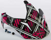 GMAX VISOR W/SCREWS PINK RIBBON RIDERS PLAID BLACK/PINK GM-11 G011095