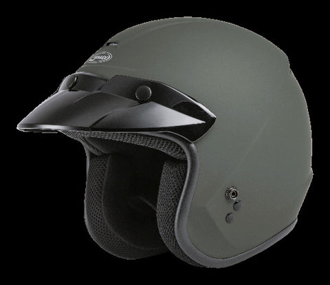 GMAX OF-2 OPEN-FACE HELMET MATTE GREEN LG G1020716