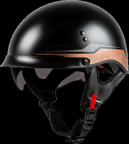 GMAX HH-65 HALF HELMET SOURCE FULL DRESSED BLACK/COPPER XL H9652637