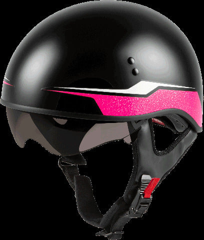 GMAX HH-65 HALF HELMET SOURCE NAKED BLACK/PINK SM H1659174