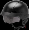 GMAX HH-75 HALF HELMET BLACK LG H1750026