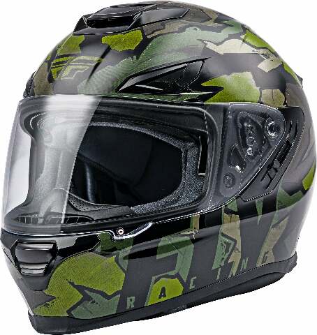 FLY RACING SENTINEL AMBUSH HELMET CAMO/GREEN/GREY XS 73-8328XS