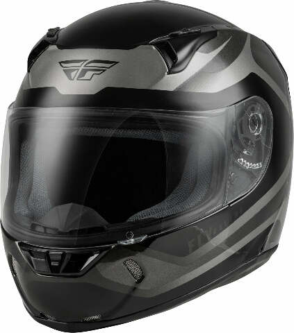 FLY RACING REVOLT RUSH HELMET GREY/BLACK SM 73-8383S