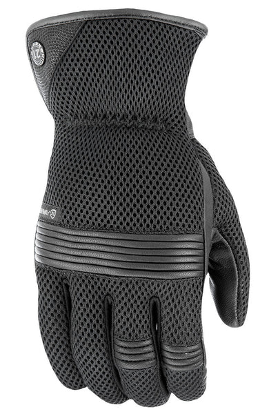 HIGHWAY 21 TURBINE MESH GLOVES BLACK LG #6049 489-0001~4