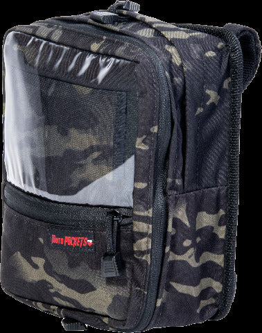 MOTO POCKETS UTILITY BAR BAG BLACK CAMO 7.5X10.5X3 40003BLKCAMO