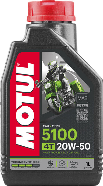 MOTUL 5100 4T 20W50 1-L 12/CASE 109944