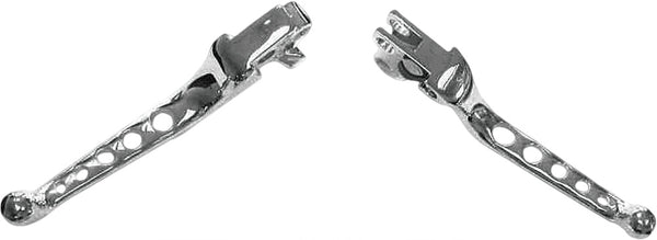 HARDDRIVE CUSTOM LEVERS 5-HOLE CHROME BIG TWIN 96-06  XL 96-03 053520