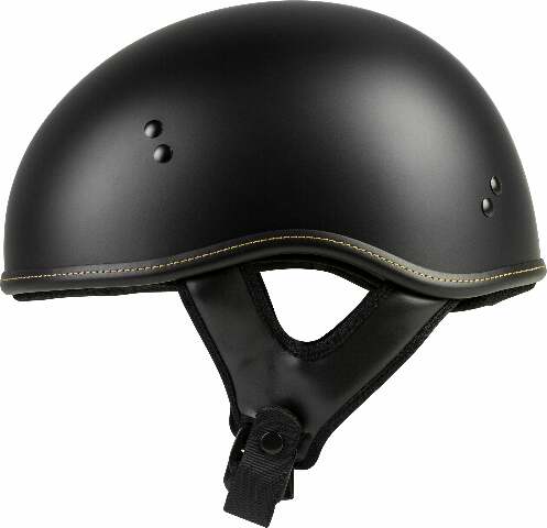 HIGHWAY 21 .357 SOLID HALF HELMET MATTE BLACK MD 77-1101M